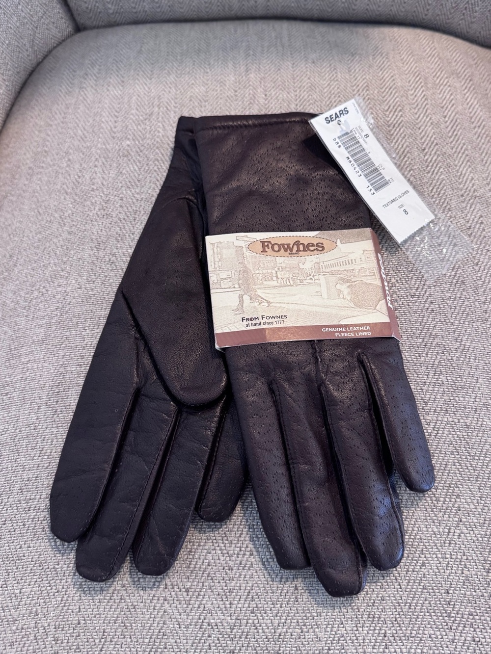 Vintage Dark Brown Leather Women’s Gloves - Fownes